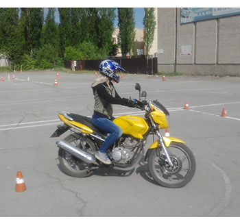 Практические занятия на мотоцикле 4