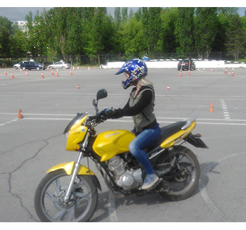 Практические занятия на мотоцикле 6